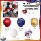 Red White Blue Balloons Arch Kit, Win Ruby Dark Red Navy Blue White Metallic Gold Balloons Garland with Confetti Balloons for Graduation Baseball Patriotic Boys Birthday Party Veterans Day Decorations